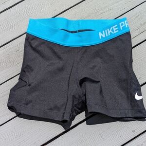 Nike Dri-Fit Pro Shorts XS black/blue